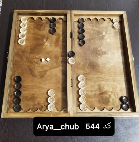 تخته نرد چوب روسی 50×50 مدل دستساز