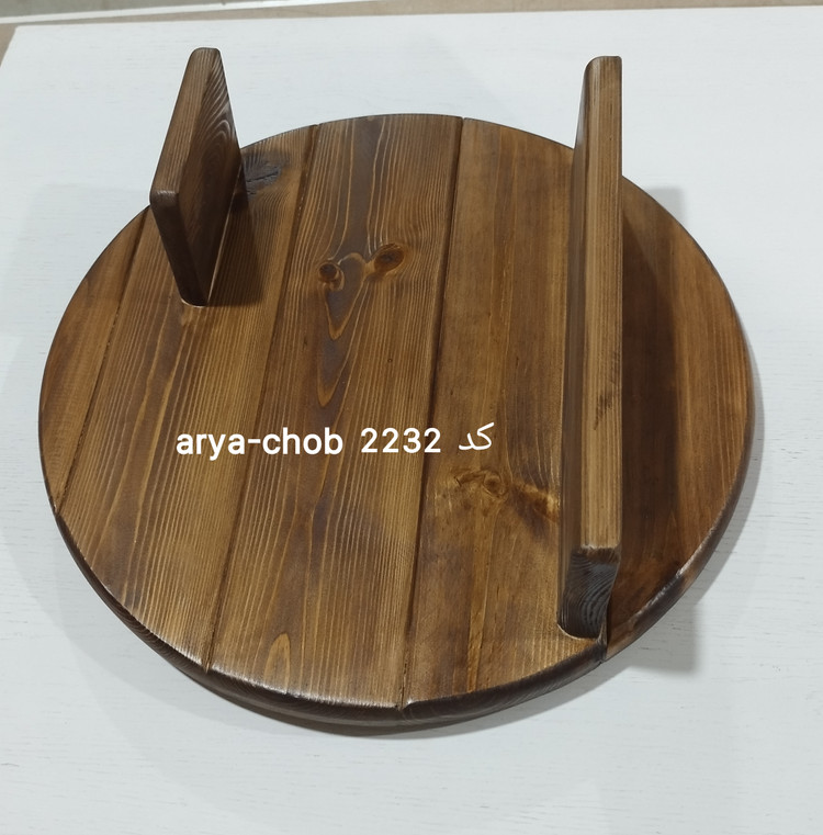 شلف دیواری دایره ای چوبی مدل 2232